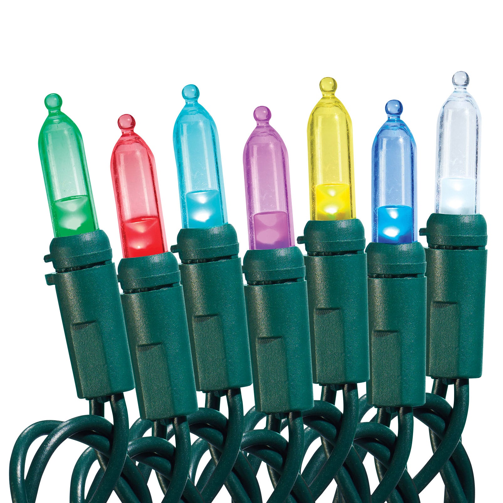Stay-Lit Color Action Mini Lights - 2 Strings, 200 Lights per String